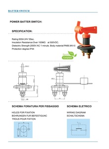 Interruttore Rotativo Impermeabile M10 da 300A <span class=keywords><strong>per</strong></span> Scollegamento Batteria, Interruttore di Sicurezza <span class=keywords><strong>per</strong></span> <span class=keywords><strong>Camion</strong></span> - Product Image 5