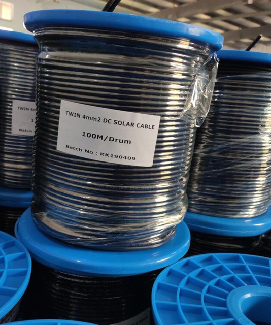 DC 1500V Solar Photovoltaic Cable Tinned Copper PV-1 Solar DC Cable 10 mm