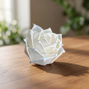Beautiful White Rose Sola Wood Flowers 8cm Bulk <b>Reed</b> <b>Diffuser</b> Indoor Wedding Decorations Environmental Friendly Wholesale - Product Image 3