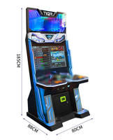 Machine d'arcade de combat tout-en-un de type cabinet, avec double joystick, fonctionnant à pièces, pour jeux de combat classiques.