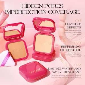 Polvo Compacto Corrector, Blanqueador, Control de Grasa, Resistente al Agua y al Sudor, Iluminador Natural, Polvo Fijador de Maquillaje - Product Image 4