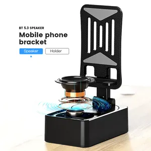 Factory Price Wholesale Rotatable Mini Wireless Blue Tooth Speaker Phone Stand 3 In 1 For Iphone