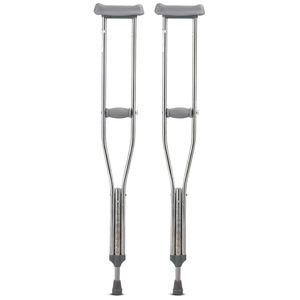 Béquilles doubles en alliage d'aluminium réglables pour personnes âgées et handicapées, aide à la marche pour la rééducation - Product Image 5
