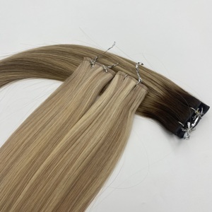 Extensiones de Cabello Ruso Invisible de Puntas Gruesas, Cabello Humano 100% Virgen Doble Trama Sin Procesar, 100g, <span class=keywords><strong>Balayage</strong></span>, Volumen, Trama - Product Image 5
