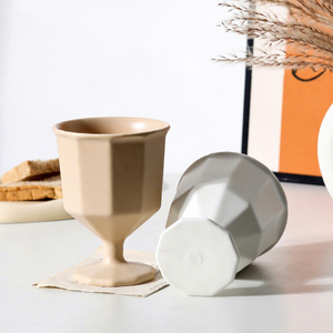 Japanese-style <b>Large</b> Capacity Porcelain <b>Mug</b> High Aesthetic Value No Handle Tall Dessert Cup Universal Men's Microwave Dishwasher - Product Image 2