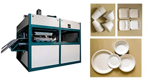 Tam otomatik biyobozunur hamuru kalıplama şeker kamışı küspe tek kullanımlık kağıt plaka sofra yapma makinesi - Product Image 6