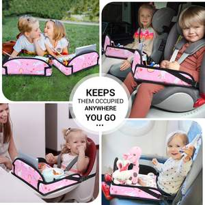 Free sample Custom Multi-functional Foldable Toy Desk Toddler Portable <b>Car</b> Seat <b>Organizer</b> Activity Lap Holder Travel Tray - Product Image 3