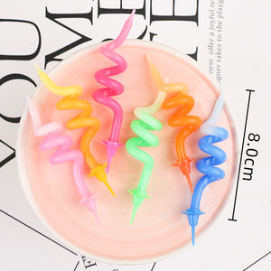 Décoration de gâteau de cire de paraffine faite à la main colorée décoration d'anniversaire et de fête de forme de printemps pour les occasions de Pâques et de Diwali - Product Image 5