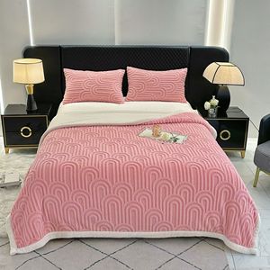 Coperta in pile jacquard in poliestere, elegante e creativa, bestseller, morbida, confortevole, traspirante e calda per l'inverno - Product Image 4