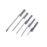 Pipette de laboratoire individuelle stérile jetable en plastique LDPE, conception à double bulbe, plage de volume 20ul-300ul, transfert, garantie 3 ans, OEM