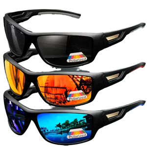 Trendy Wholesale Cycling <strong>Sunglasses</strong> Outdoor Bicycle UV400 Windproof TAC <strong>Sports</strong> <strong>Polarized</strong> Custom Logo Anti UV for Driving Running - Product Image 4