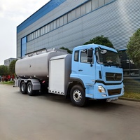 Camion-citerne de ravitaillement mobile Dongfeng 6x4 pour carburant aérien, capacité de 8000 à 20000 litres, camion-citerne de carburant aérien de 20 m³