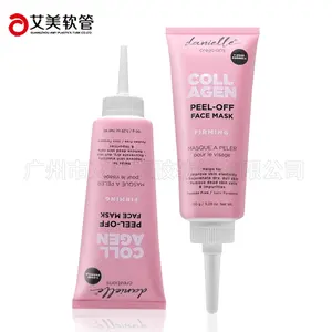Long Nozzle Head Oval Tube Cosmetic Packaging Plastic Tube