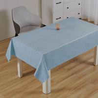 Nappe de table carrée en PVC imperméable couleur unie rose de luxe RNPT Platinum, facile à nettoyer