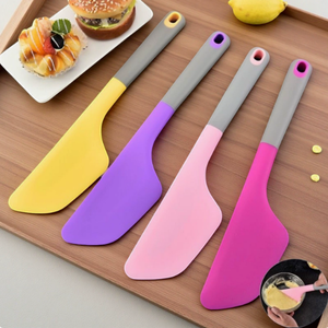 Spatule-raclette en silicone résistante à la chaleur pour la pâtisserie, le mélange de crème, ustensile de cuisine antiadhésif pour la cuisson et la confiture - Product Image 4