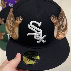 2504 Biểu Tượng Tùy Chỉnh Bán Buôn Số Lượng Lớn 3D Thêu Thời Trang Thể Thao Snapback Bóng Chày Người Đàn Ông Sang Trọng 6 Bảng Điều Chỉnh Đồng Bằng Được Trang Bị Cap - Product Image 2