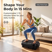 Plateforme vibrante verticale pour exercices corporels complets, équipement de fitness à affichage LED, massage par acupression, antidérapante, pour la maison et l'amincissement du corps