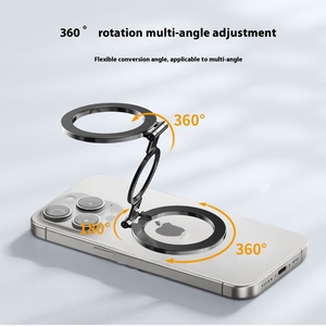 360 High Quality Alloy Handy Ring Rings <strong>Popping</strong> <strong>Sockets</strong> Folding Portable Double-head Magnetic Grip Stand <strong>Phone</strong> Stand Alloy - Product Image 6