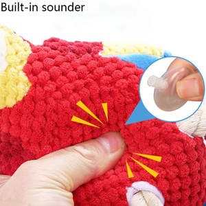 Juguete de Peluche Interactivo para Perros con Sonido de Pájaro, Duradero, de Algodón y Cuerda, para Limpieza Dental de Cachorros, Suministros para Mascotas - Product Image 4