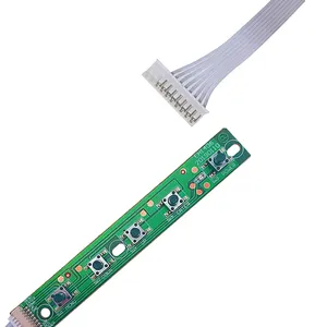 En düşük fiyat ile Dianduidian Pcb tuş takımı Led Tv V56 V59 V29 evrensel 5 anahtar klavye Ir için bağlantı kablosu ile toptan