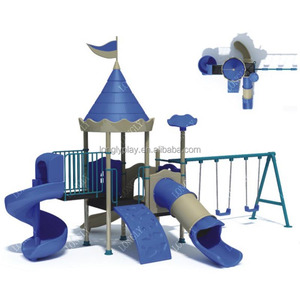 Toboggan/Balançoire éducatif pour enfants en plein air de haute qualité, tube en acier galvanisé de 114 mm, plastique LLDPE, résidentiel - Product Image 2