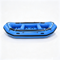 Bateau gonflable à prix abordable pour 3 personnes, auto-drainant, en PVC Drop Stitch, avec cadre en aluminium, pour la pêche à la mouche en rivière et la dérive