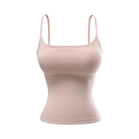 Prix de gros et personnalisable : Débardeur sexy ajusté pour femme avec coussinets amovibles, dos nageur push-up, dissimule les poignets des bras