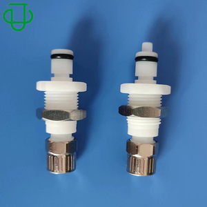 Válvula de plástico JU POM con rosca externa de 4 mm, conector macho de conexión rápida para uso médico, alimentario e industrial. - Product Image 1
