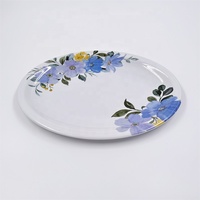 Assiette ovale en mélamine plastique, personnalisable, durable, sans BPA, fournisseur d'usine