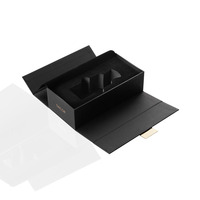 Boîte d'emballage de parfum à double porte personnalisée, boîte cadeau de parfum cosmétique de luxe magnétique avec insert en mousse EVA