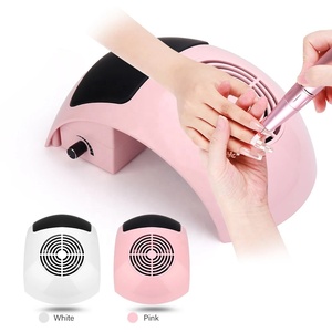 Nail Dust Collector Strong 80W Manicure Salon Fan Vacuum Cleaner Nail Supply Nails Art Polishing Suction Vacuum with Hand Pillow - Product Image 2
