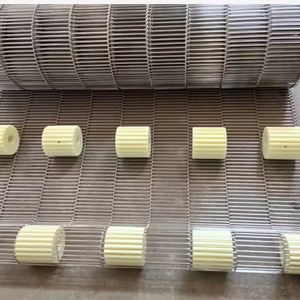 Yumurta taşıma için gümüş renk paslanmaz çelik metal örgülü konveyör bant, gıda işleme konveyör bant - Product Image 2