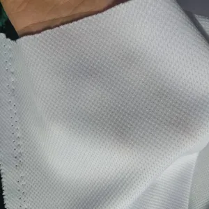 100% poliestere maglia Interlock maglia stampa tessuto a sublimazione tessuto bianco vuoto all'ingrosso per lo sport