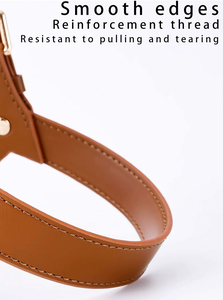 Su geçirmez deri evcil hayvan koşumu ile göğüs kemeri düğme kapatma moda stil için küçük orta köpek toptan koşu yürüyüş dişli - Product Image 3