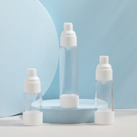 Nuevo estilo Refull White & Transparent Airless Pump Bottle para cosméticos