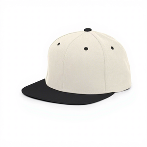 Casquette Snapback Grise à 6 Panneaux avec Visière Noire Unisexe Réglable Chapeau Décontracté Style Urbain Tissu Sergé - Product Image 3