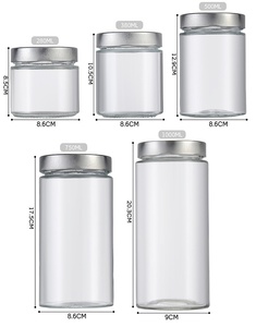 Lọ thủy tinh thực phẩm lọ được sử dụng để lưu trữ gia vị mật ong và mứt-Để lưu trữ và tổ chức thực phẩm - Product Image 2