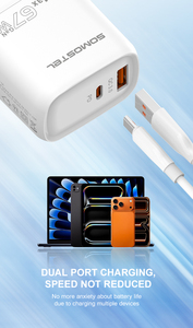 Chargeur rapide pour téléphone Somostel-Q136 67w PD&QC3.0, <span class=keywords><strong>prix</strong></span> de gros pour les fabricants de téléphones mobiles - Product Image 3