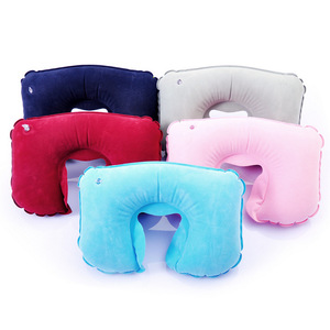 Almohada inflable en forma de U para el cuello del coche, 28x28x14cm, colores variados, reposacabezas de viaje para accesorios interiores de automóvil - Product Image 4