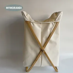 Бамбуковая оправа льняная ткань для грязного белья корзина для хранения корзина для белья для детей