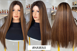 Wholesale Price European Virgin Human Hair Lace Front <b>Wig</b> with Transparent Lace 18-24 Inch Color #Hawaii - Product Image 3