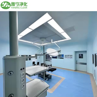 YANING - Salle d'opération à flux d'air laminaire, conception libre, assemblage modulaire, salles d'opération de classe 10000 ISO 7, salle d'opération propre