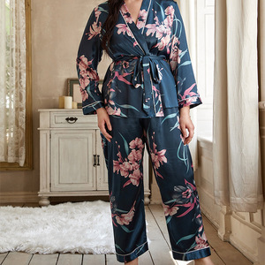 Cardigan Tie up abiti da <span class=keywords><strong>notte</strong></span> e pigiama da <span class=keywords><strong>notte</strong></span> abbigliamento da <span class=keywords><strong>notte</strong></span> taglie forti da donna - Product Image 4