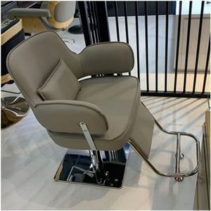 Chaise de salon de coiffure à base dorée, en cuir, best-seller, vente chaude, mobilier de salon de beauté - Product Image 4