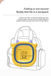 Lavabos pliants de voyage pliants Lavabos pour enfants <span class=keywords><strong>Lavabo</strong></span> pliant multifonctionnel pour bébé - Product Image 2