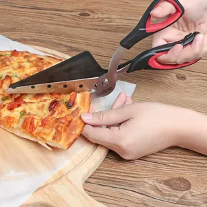 Forbici professionali per <span class=keywords><strong>Pizza</strong></span> con lama affilata in acciaio inossidabile per alimenti e impugnatura morbida strumenti per affettare spatole per <span class=keywords><strong>Pizza</strong></span> - Product Image 3