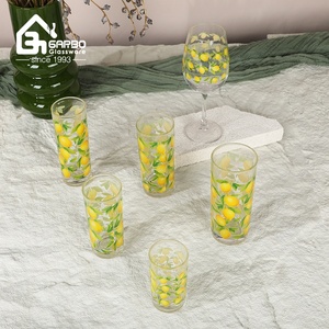 Vaso de Vidrio con Diseño de Limón para el Verano, Proveedor Chino, Vasos de Vidrio para el Hogar, Mayorista - Product Image 4