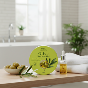 MBL Olive K-Beauty Corée Cosmétique Gel Apaisant Crème Hydratante Visage 300ml pour Tous Types de Peau Fabriqué en Corée - Product Image 2