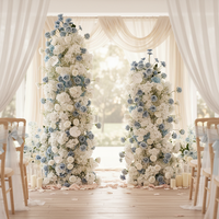 Arche de fleurs en soie réglable 7-8 pieds, toile de fond de mariage, écologique, durable, décoration de scène