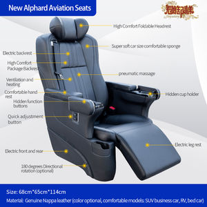 Asiento de Aviación para Automóvil, para <span class=keywords><strong>Toyota</strong></span> ALPHARD, VELLFIRE, Hiace, Noah, Voxy, Sienna, PREVIA, <span class=keywords><strong>Proace</strong></span>, Granvia, Modificación <span class=keywords><strong>Interior</strong></span> de Automóviles - Product Image 3